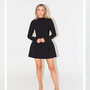 Chic Black Long Sleeve Dress